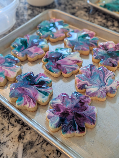 Marble Dipped Sugar Cookies